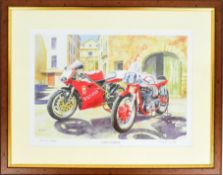 MOTORCYCLES - ROY BARRETT - ARTIST'S PROOF LTD ED PRINT
