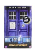 DOCTOR WHO - CHARACTER OPTIONS - SIGNED ELEVEN DOCTOR FIGURE SET