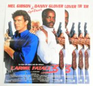 LETHAL WEAPON 3 (1992) - COLLECTION OF FRENCH FILM POSTERS