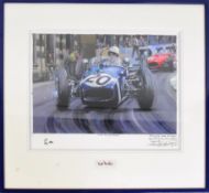 FORMULA 1 - NICHOLAS WATTS - ORIGINAL PAINTING WITH AUTOGRAPHS