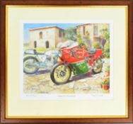 MOTORCYCLES - ROY BARRETT - ORIGINAL ARTIST'S PROOF PRINT
