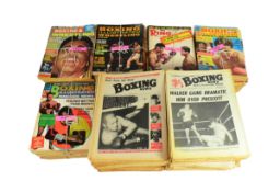 BOXING - LARGE COLLECTION OF VINTAGE MAGAZINES - 1960S+