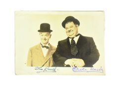 STAN LAUREL (LAUREL & HARDY) - VINTAGE AUTOGRAPHED PHOTOGRAPH