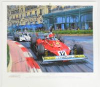 FORMULA 1 - NICHOLAS WATTS - LIMITED EDITION PRINT, SIGNED