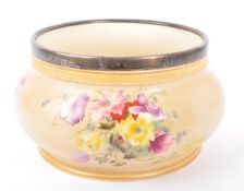 CARLTON WARE POTTERY 1920S BLUSH IVORY POT