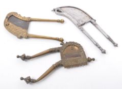 THREE 19TH CENTURY INDIAN BETEL NUT CRACKERS