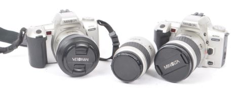 MINOLTA - TWO DYNAX 404SI 35MM SLR CAMERAS