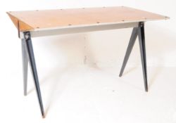 MID CENTURY JEAN PROUVE MANNER DINING TABLE