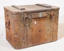 INDUSTRIAL EARLY 20TH CENTURY METAL CASKET FRIDGE CHEST