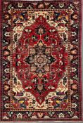 EARLY 20TH CENTURY PERSIAN ARDEBIL HERIZ WOOL FLOOR RUG