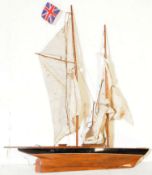 VINTAGE LATE 20TH CENTURY SAILING BOAT / MODEL YACHT