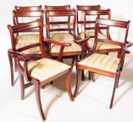 EIGHT 20TH CENTURY REGENCY REVIVAL CHAIRS