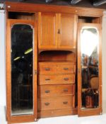 LARGE EDWARDIAN COMPACTUM WARDROBE