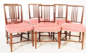SET OF SIX GEORGE III 19TH CENTURY HEPPLEWHITE CHAIRS