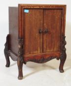EARLY 20TH CENTURY QUEEN ANNE MANNER MUSIC RECORD CABINET