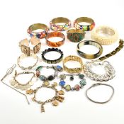 COLLECTION OF BANGLES & BRACELETS