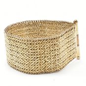 SILVER GILT MESH LINK BRACELET