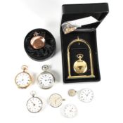 COLLECTION OF POCKET WATCHES & WATCH MOVEMENTS