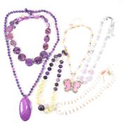 COLLECTION OF LOLA ROSE BEADED NECKLACES