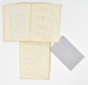 1837 COLLECTION OF MANUSCRIPT ROMANTIC POEMS