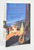 DE BERNIERES, LOUIS. 1994 CAPTAIN CORELLI'S MANDOLIN SIGNED PROOF