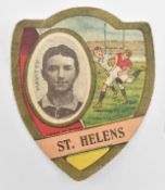 BAINES GOLD MEDAL FOOTBALL CARDS. ST. HELENS SHIELD CARD