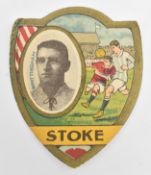 BAINES GOLD MEDAL FOOTBALL CARDS. STOKE SHIELD TRADE CARD