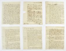 SIX 18TH CENTURY MANUSCRIPT LETTERS IN SPANISH