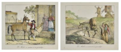 AFTER CARLE VERNET - TWO EARLY 19TH C CHROMOLITHOGRAPHS