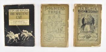 KIPLING, RUDYARD. THREE LATE VICTORIAN & 20TH CENTURY TITLES