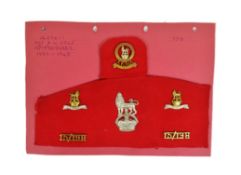 SECOND WORLD WAR 15TH / 19TH KINGS ROYAL HUSSARS CAP BADGES