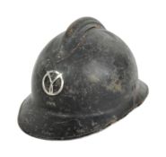 WWII SECOND WORLD WAR FRENCH MILICE HELMET