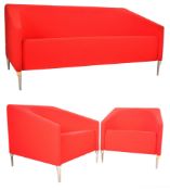 ARTIFORT - RED SEVEN - 2003 TWO SEATER SOFA & PAIR ARMCHAIRS
