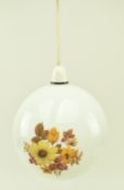 ITALIAN 20TH CENTURY CIRCA 1960S OPALINE GLASS GLOBE LIGHT