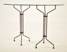 BESPOKE GLASS & WROUGHT IRON SHOP OCCASIONAL TABLE
