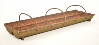 EARLY 20TH CENTURY CAST IRON ANIMAL FEEDER TROUGH