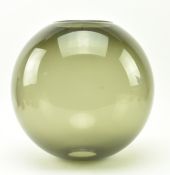 MID CENTURY SMOKED GLASS CEILING LIGHT SHADE