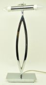 BRITISH MODERN DESIGN - CONTEMPORARY CHROME DESK LAMP