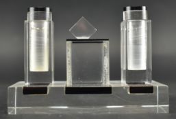 1920S - 1930S ART DECO PLASTIC ACRYLIC TABLE CRUET SET