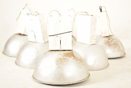 SET OF SIX 20TH CENTURY INDUSTRIAL PENDANT CEILING LIGHTS