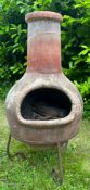 VINTAGE TERRACOTTA GARDEN PATIO CHIMENEA FIRE