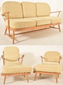 ERCOL - WINDSOR RANGE - MID CENTURY SOFA AND ARMCHAIR SUITE