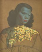 AFTER VLADIMIR TRETCHIKOFF - THE CHINESE GIRL - RETRO PRINT