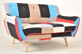 HOME ELEMENTS - CONTEMPORARY DESIGNER TWO SEATER SOFA