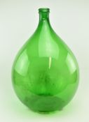 LARGE VINTAGE 20TH CENTURY GREEN GLASS DEMIJOHN