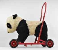 VINTAGE 20TH CENTURY TOY PUSH ALONG / WALKER PANDA