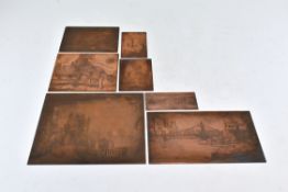 SEVEN ETCHING PLATES - ENGLISH SCENERIES AND PORTRAIT