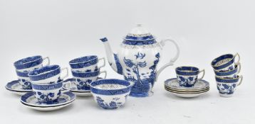 ROYAL DOULTON BOOTHS - COFFEE SERVICE IN REAL OLD WILLOW