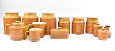 1970S HORNSEA SAFFRON - CONTAINERS / TEAPOT / JUGS / JARS