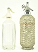 20TH CENTURY ART DECO WIRE MESH SODA SYPHON AND ONE OTHER